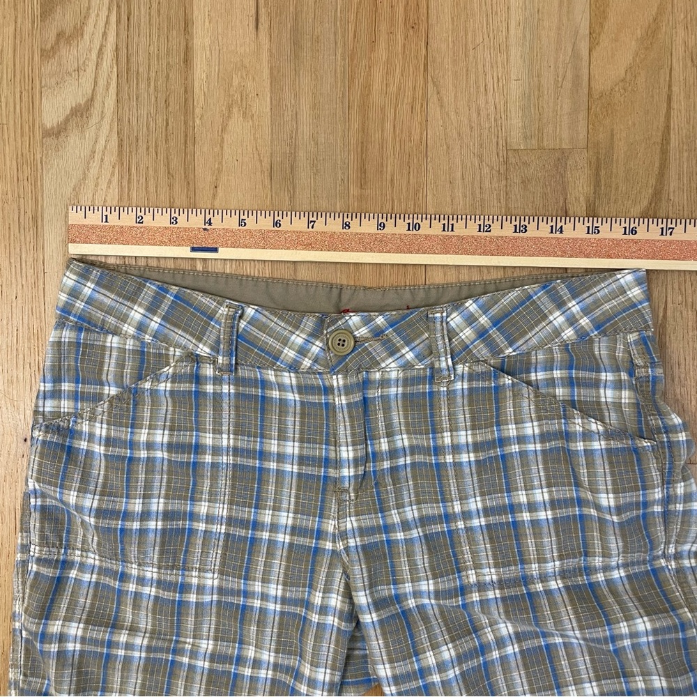 UNIONBAY Plaid Bermuda Shorts in Brown and Blue - Picture 12 of 15